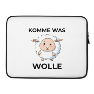 Laptop-Tasche “Komme was Wolle”