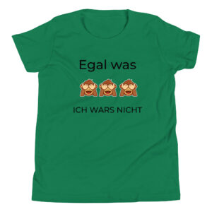 Kinder-T-Shirt “Egal was, ich wars nicht”